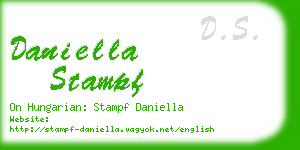 daniella stampf business card